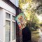 Edge Collections - 28" X 40" - Pomeranian Valentine Porch Large Flag - 1 Piece